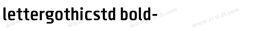 lettergothicstd bold字体转换